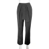 VICTORIA BECKHAM VICTORIA BECKHAM LADIES PANTS NAVY FRONT TIE PANT