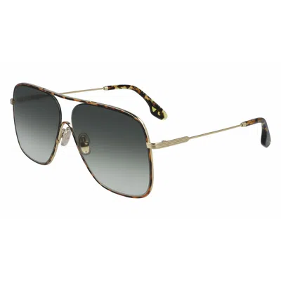 Victoria Beckham Ladies' Sunglasses  Vb132s-214  61 Mm Gbby2 In Gold