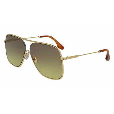 Victoria Beckham Ladies' Sunglasses  Vb132s-709  61 Mm Gbby2 In Gold