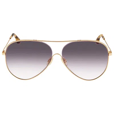 Victoria Beckham Ladies' Sunglasses  Vb133s-710  61 Mm Gbby2 In Gold