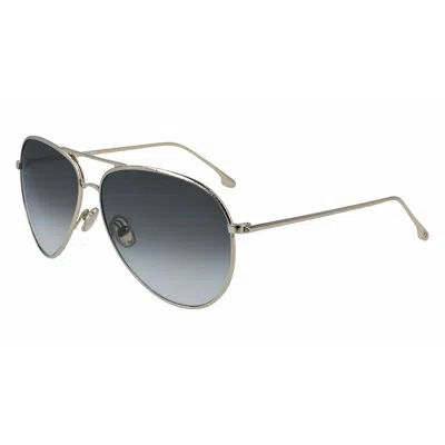 Victoria Beckham Ladies' Sunglasses  Vb203s-702  62 Mm Gbby2 In Metallic