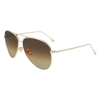 Victoria Beckham Ladies' Sunglasses  Vb203s-708  62 Mm Gbby2 In Brown