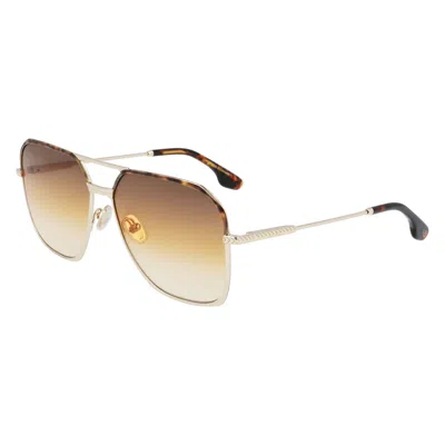 Victoria Beckham Ladies' Sunglasses  Vb212s-712  59 Mm Gbby2 In Brown