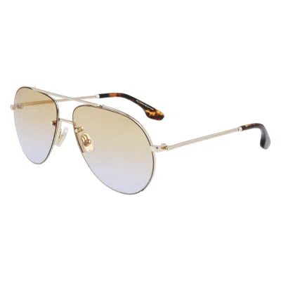 Victoria Beckham Ladies' Sunglasses  Vb213s-723  61 Mm Gbby2 In Metallic