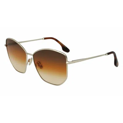 Victoria Beckham Ladies' Sunglasses  Vb225s-702  59 Mm Gbby2 In Brown