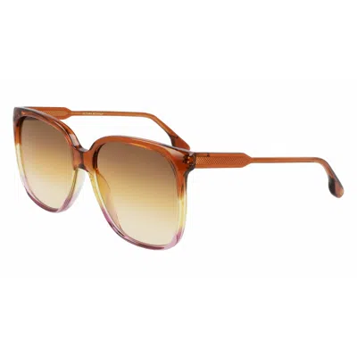 Victoria Beckham Ladies' Sunglasses  Vb610scb-241  59 Mm Gbby2 In Brown