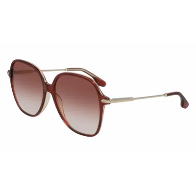 Victoria Beckham Ladies' Sunglasses  Vb613s-607  59 Mm Gbby2 In Brown