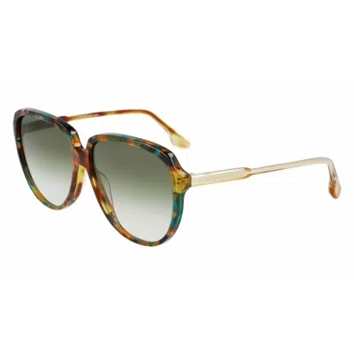 Victoria Beckham Ladies' Sunglasses  Vb618s-224  60 Mm Gbby2 In Gold