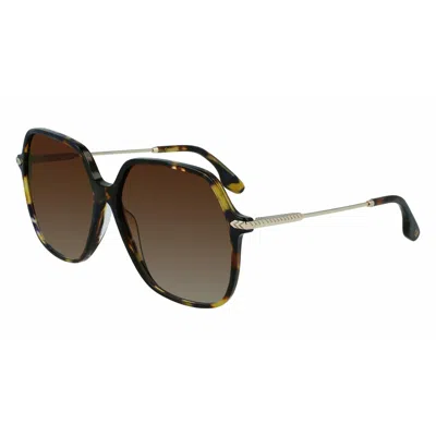Victoria Beckham Ladies' Sunglasses  Vb631s-418  60 Mm Gbby2 In Metallic
