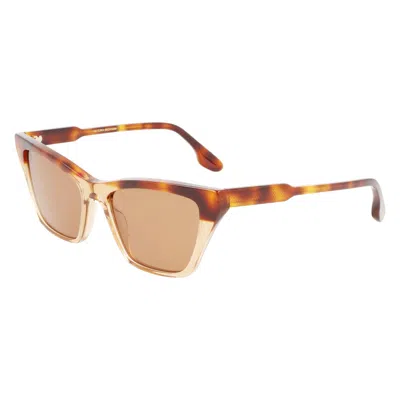 Victoria Beckham Ladies' Sunglasses  Vb638s-218  55 Mm Gbby2 In Brown