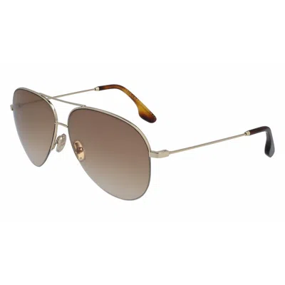 Victoria Beckham Ladies' Sunglasses  Vb90s-702  62 Mm Gbby2 In Gold