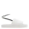 Victoria Beckham Ladies White Frances Calfskin Ankle Strap Sandals