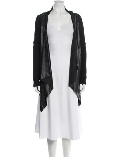 Pre-owned Victoria Beckham Lamb Leather Jacket In Black