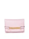 Victoria Beckham Orchid Pink Lambskin Clutch In Nude & Neutrals
