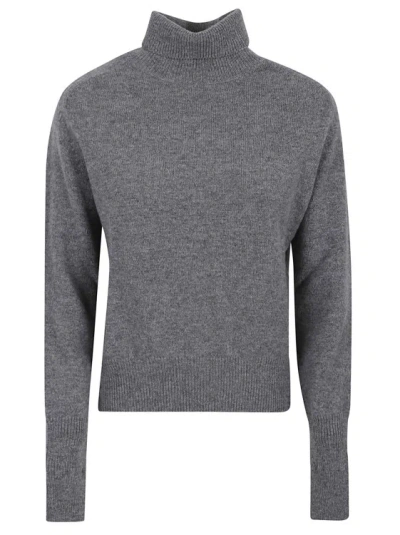 Victoria Beckham Lambswool Sweater In Grey