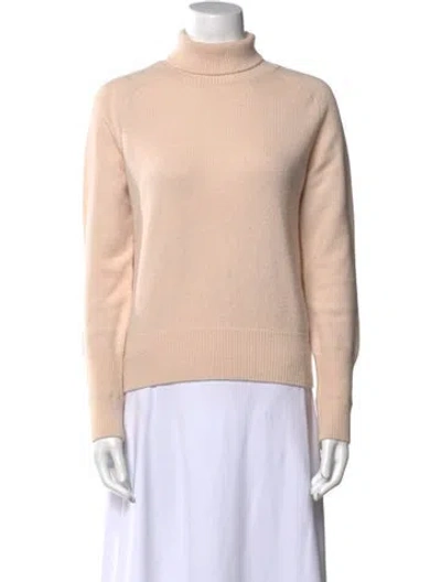 Pre-owned Victoria Beckham Lambswool Turtleneck Sweater In Pink