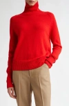 Victoria Beckham Wool Turtleneck Sweater In Red