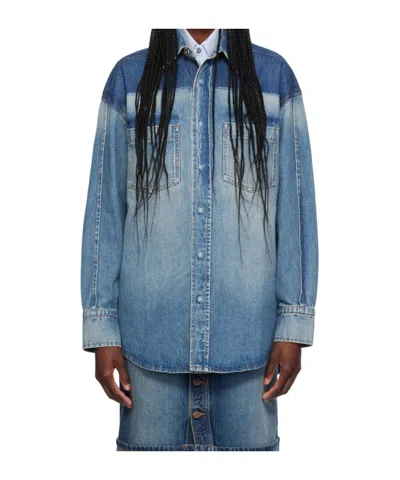 VICTORIA BECKHAM VICTORIA BECKHAM DROP SHOULDER DENIM SHIRT