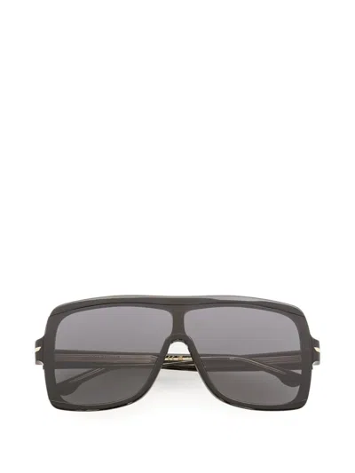 Victoria Beckham Layered Mask-frame Sunglasses In Black