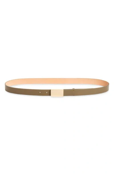 Victoria Beckham Leather Belt In Green