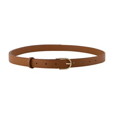 Victoria Beckham Leather Belt In Brown