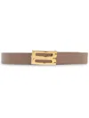 Victoria Beckham Leather Belt In Neutrals