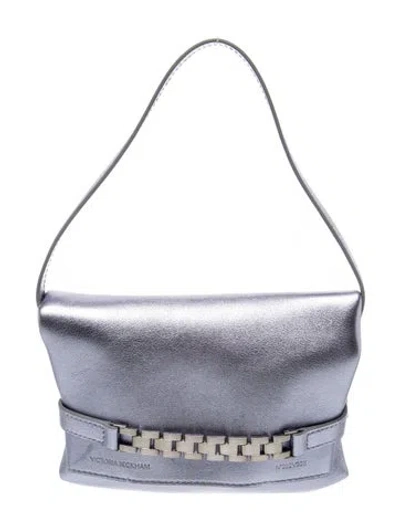 Pre-owned Victoria Beckham Leather Clutch In Blue