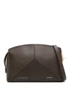 Victoria Beckham Leather Cross Body Bag In 褐色