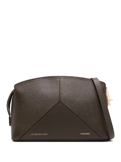 Victoria Beckham Leather Cross Body Bag In 褐色