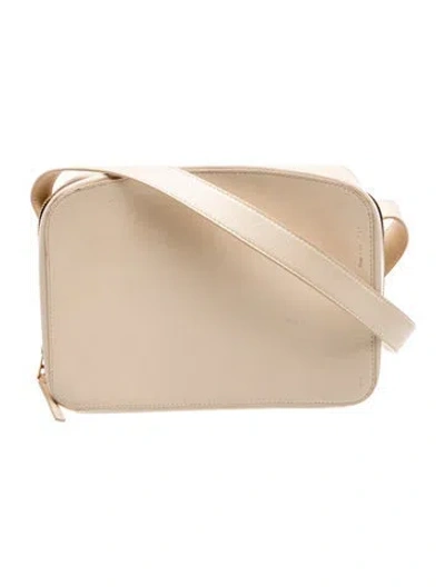 Pre-owned Victoria Beckham Leather Crossbody Bag In Neutral