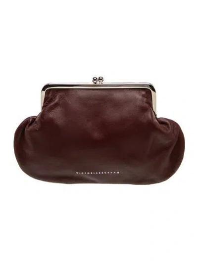 Pre-owned Victoria Beckham Leather Evening Bag In Purple