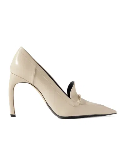 Victoria Beckham Leather High Heels In White