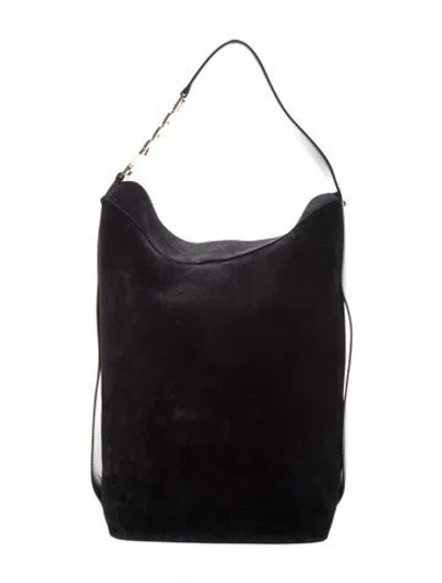 Pre-owned Victoria Beckham Leather Hobo In Black