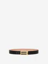 Victoria Beckham Micro Frame Belt In Black