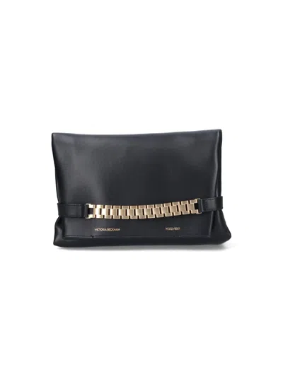 Victoria Beckham Leather Pouch In Black