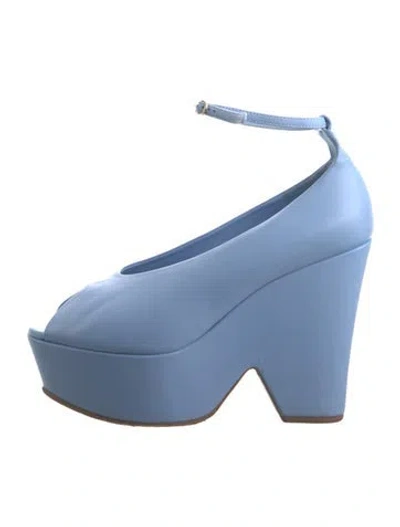 Pre-owned Victoria Beckham Leather Pumps In Blue