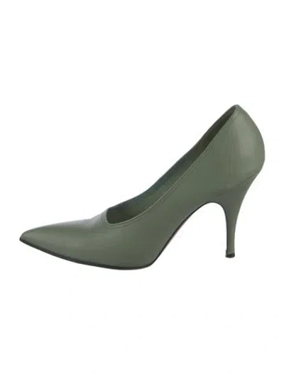 Pre-owned Victoria Beckham Leather Pumps In Green