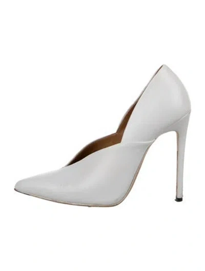 Pre-owned Victoria Beckham Leather Pumps In White