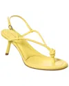 Victoria Beckham Leather Sandal In Yellow