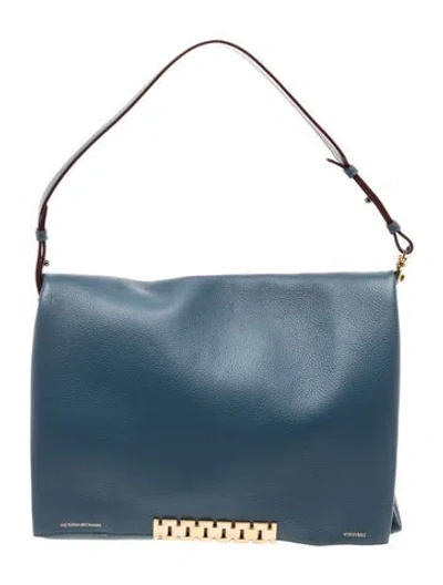 Pre-owned Victoria Beckham Leather Shoulder Bag In Blue