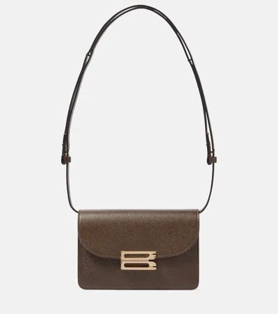 Victoria Beckham Leather Shoulder Bag In Brown