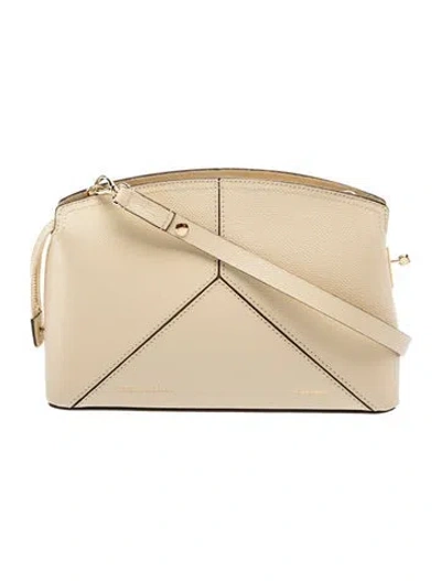 Pre-owned Victoria Beckham Leather Shoulder Bag In Neutrals