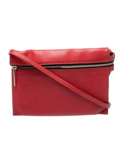 Pre-owned Victoria Beckham Leather Shoulder Bag In Red