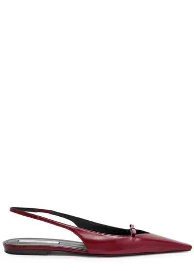 VICTORIA BECKHAM VICTORIA BECKHAM LEATHER SLINGBACK FLATS