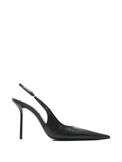 Victoria Beckham Leather Slingback Pumps In Black