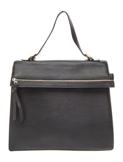 Pre-owned Victoria Beckham Leather Top Handle Bag In Black