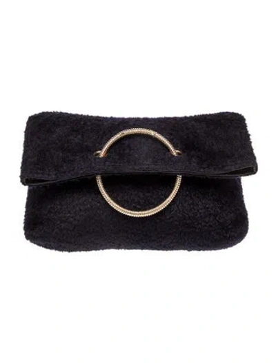 Pre-owned Victoria Beckham Leather Top Handle Bag In Black