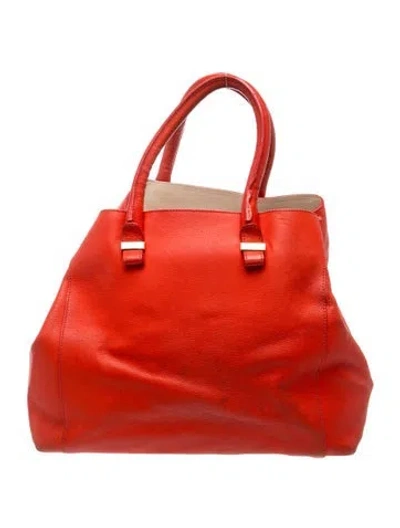 Pre-owned Victoria Beckham Leather Top Handle Bag In Pink