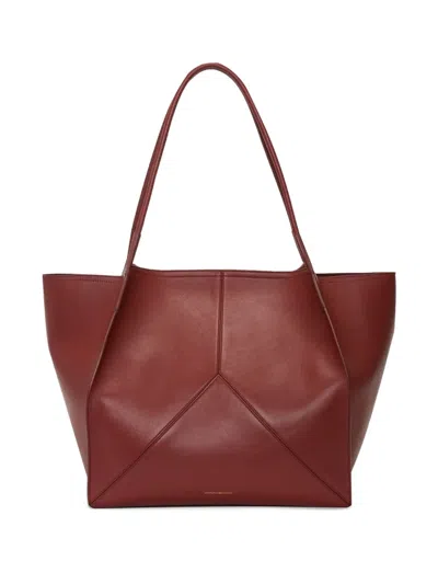 Victoria Beckham Leather Tote Bag In Red