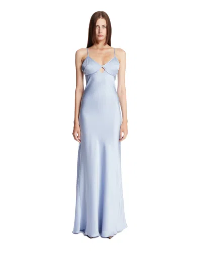 Victoria Beckham Light Blue Cut-out Dress
